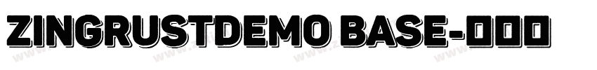 ZingRustDemo Base字体转换